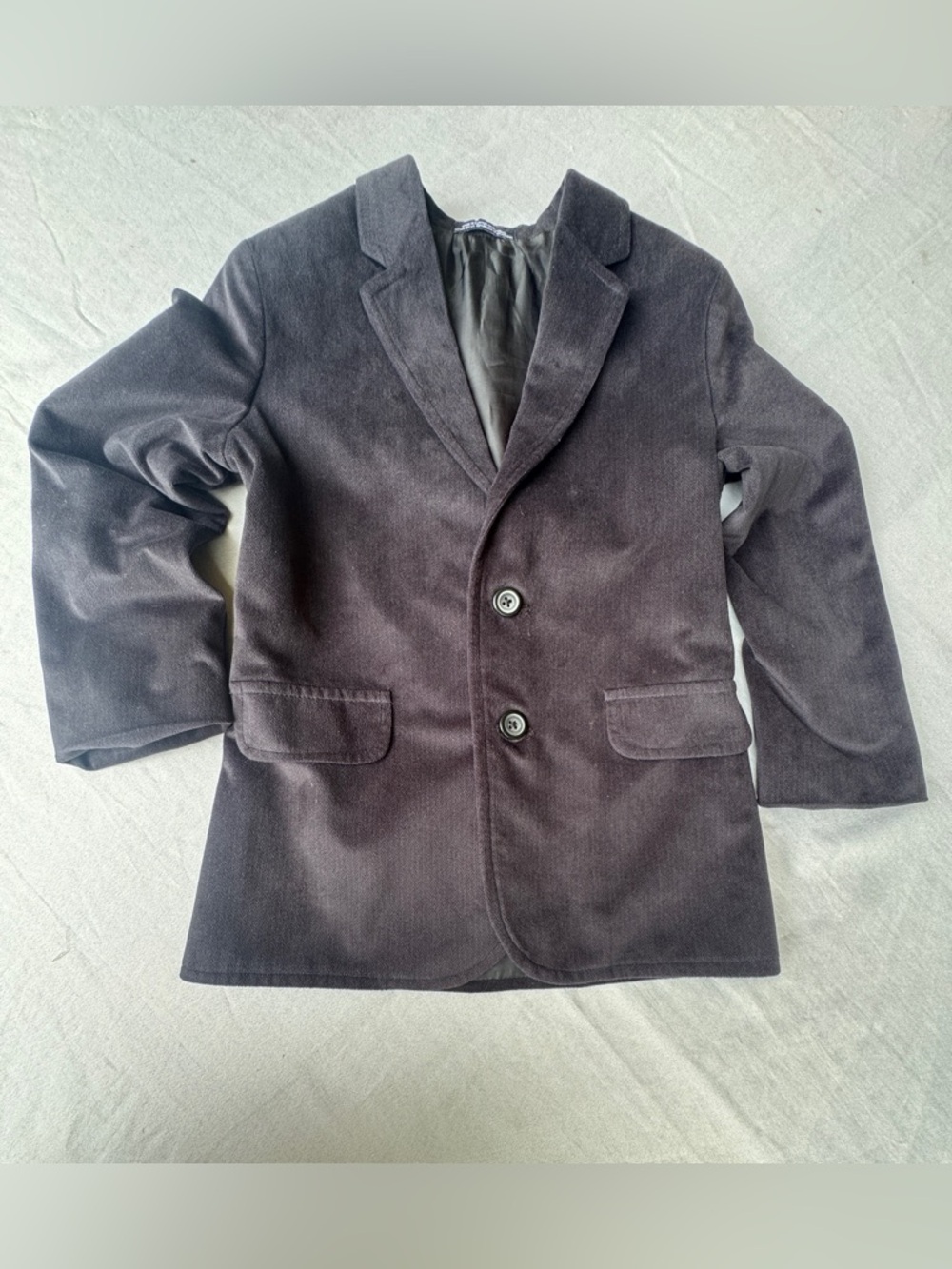 Kids' Dress/ Church soft velvet  - Classic Two-Button Jacket